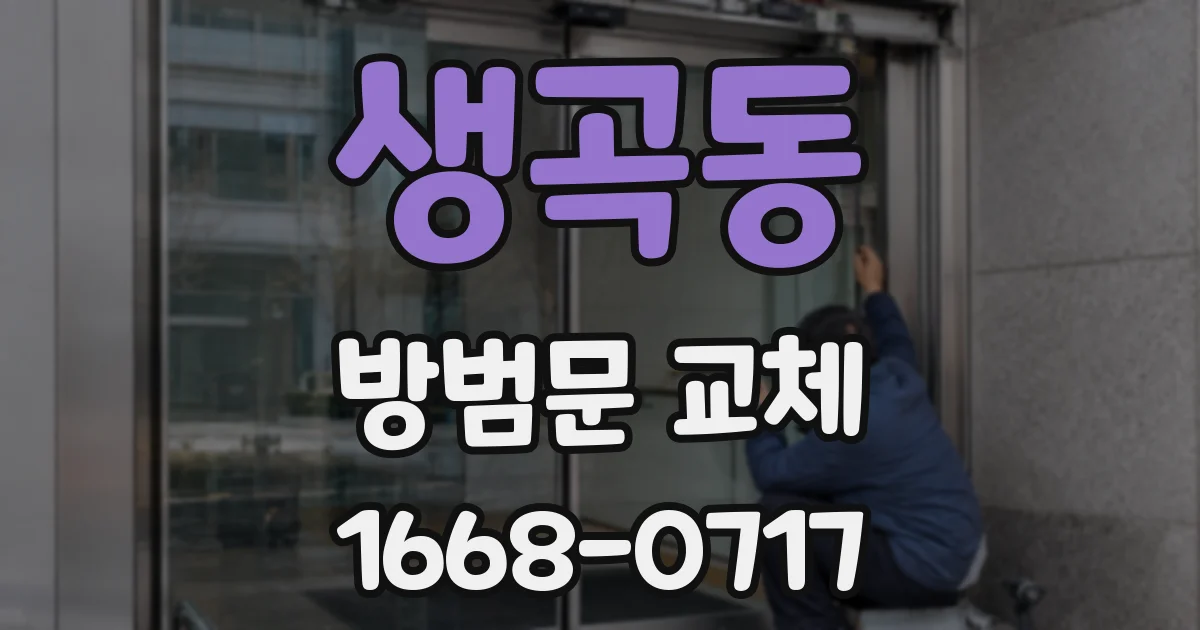 생곡동 방범문 교체