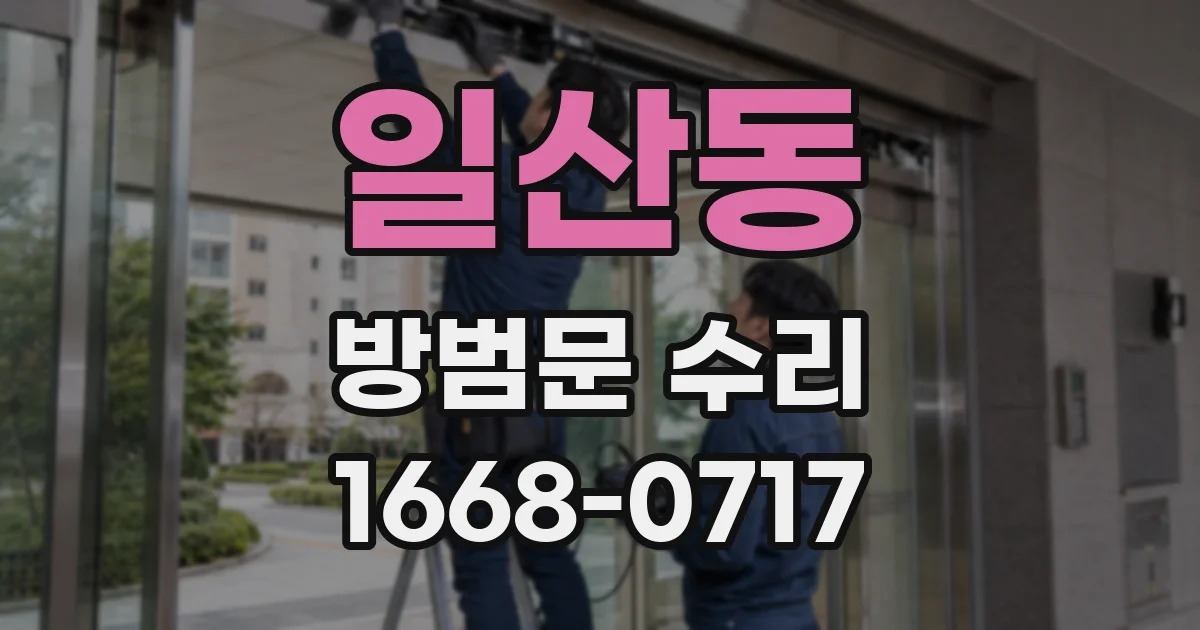 일산동 방범문 수리