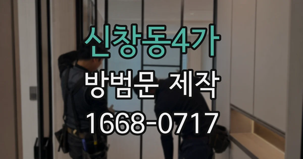 신창동4가 방범문 제작