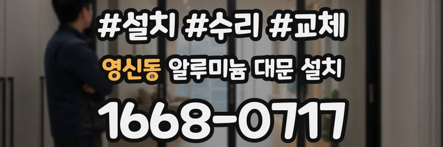 영신동 알루미늄 대문 설치