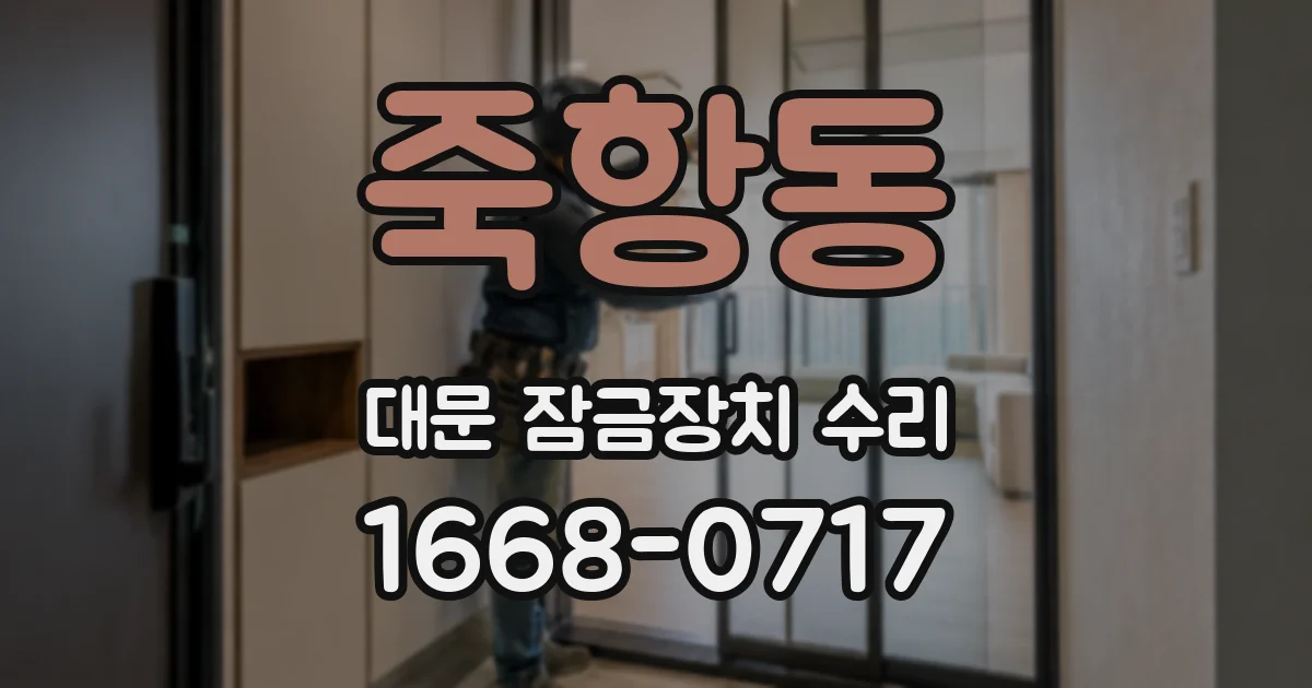 죽항동 대문 잠금장치 수리