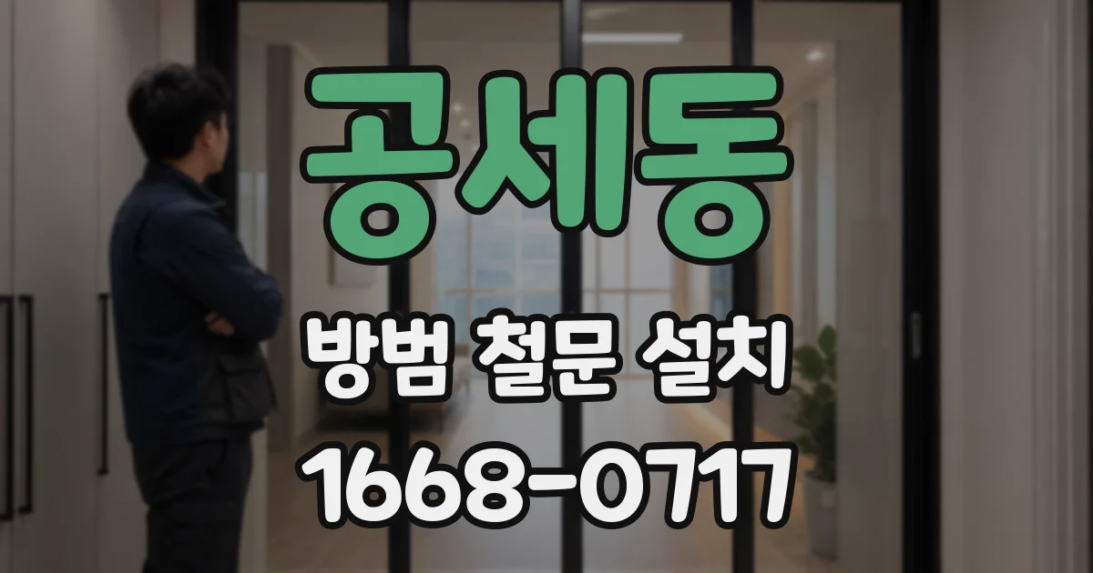 공세동 방범 철문 설치