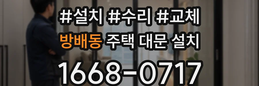 방배동 주택 대문 설치