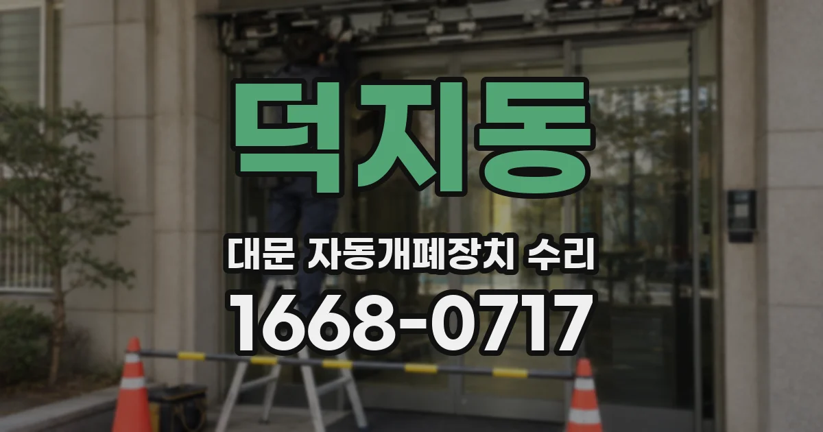 덕지동 대문 자동개폐장치 수리