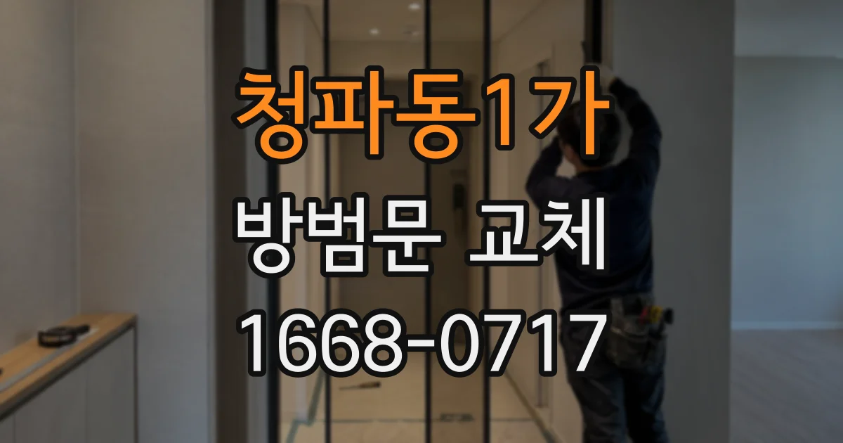 청파동1가 방범문 교체
