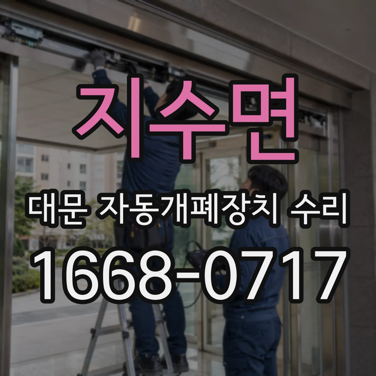 지수면 대문 자동개폐장치 수리