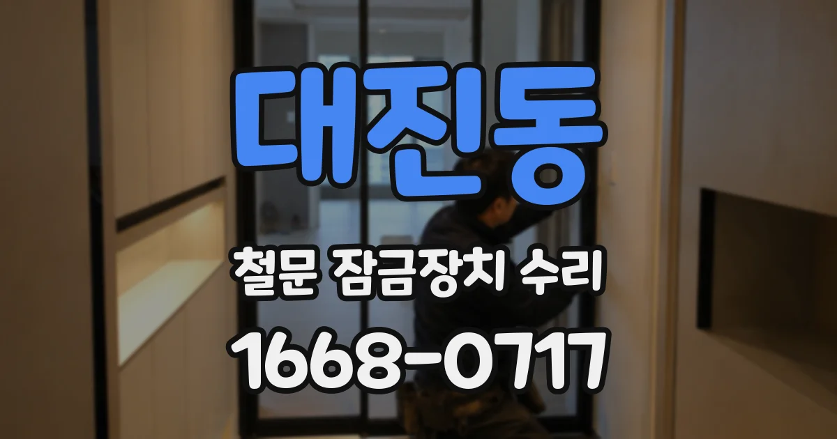 대진동 철문 잠금장치 수리