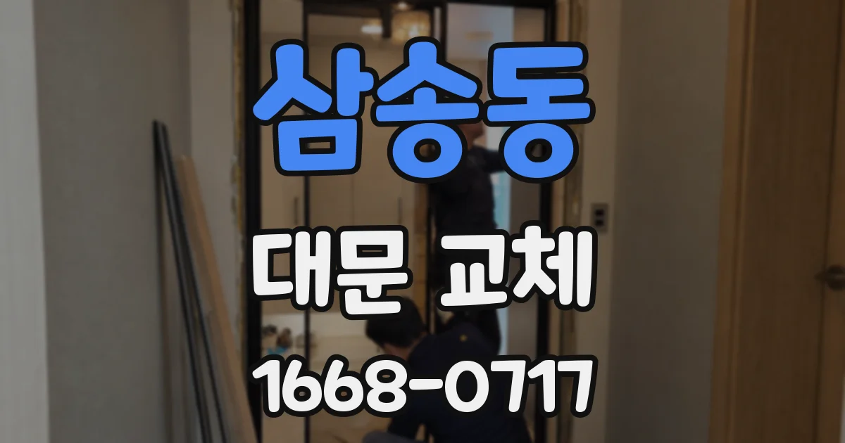 삼송동 대문 교체