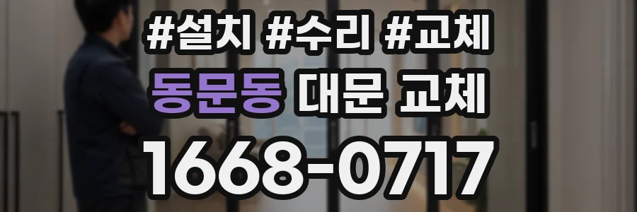 동문동 대문 교체