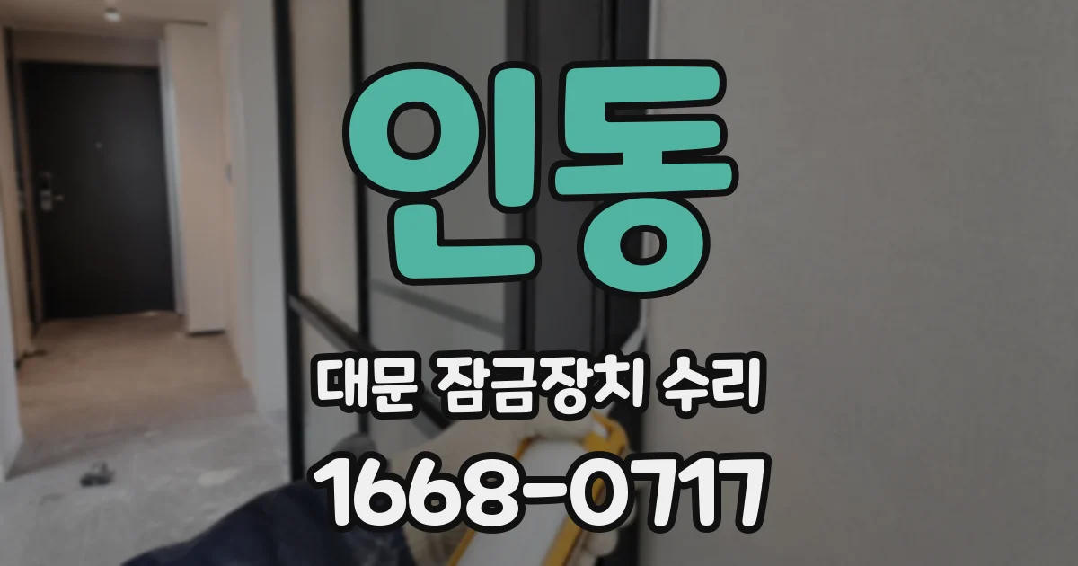 인동 대문 잠금장치 수리
