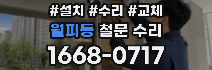 월피동 철문 수리
