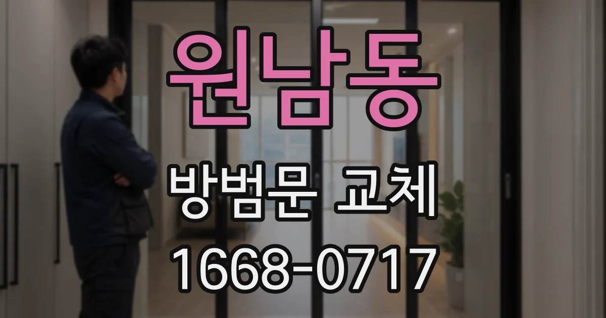 원남동 방범문 교체