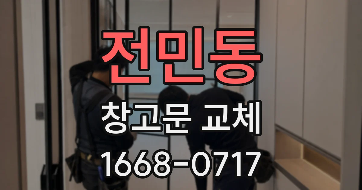전민동 창고문 교체