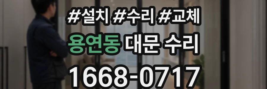 용연동 대문 수리