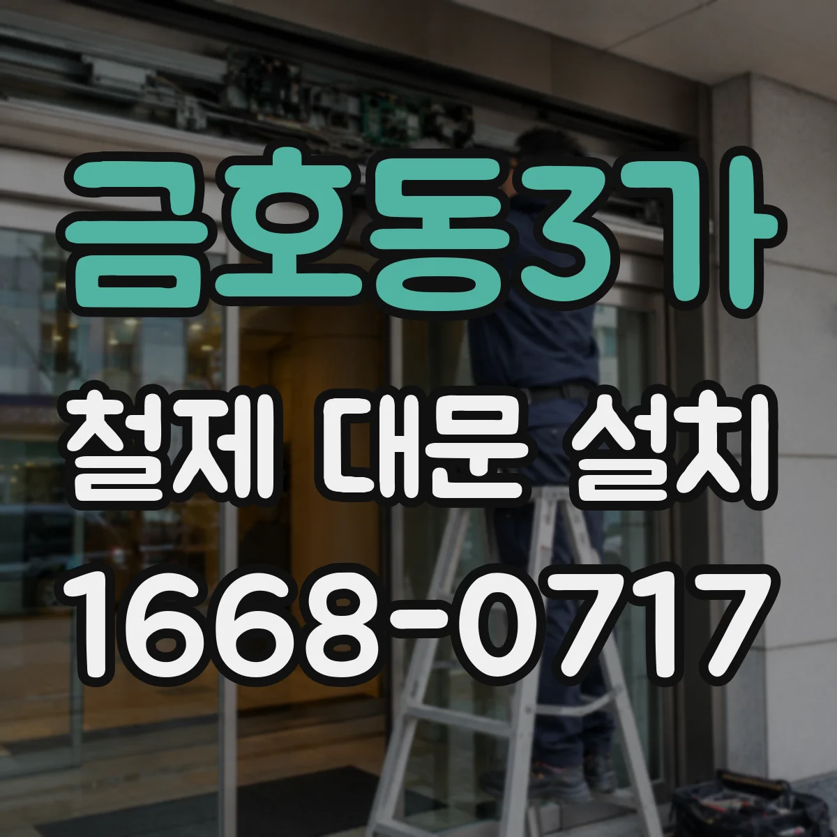 금호동3가 철제 대문 설치