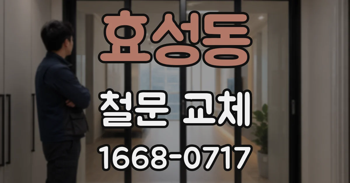 효성동 철문 교체