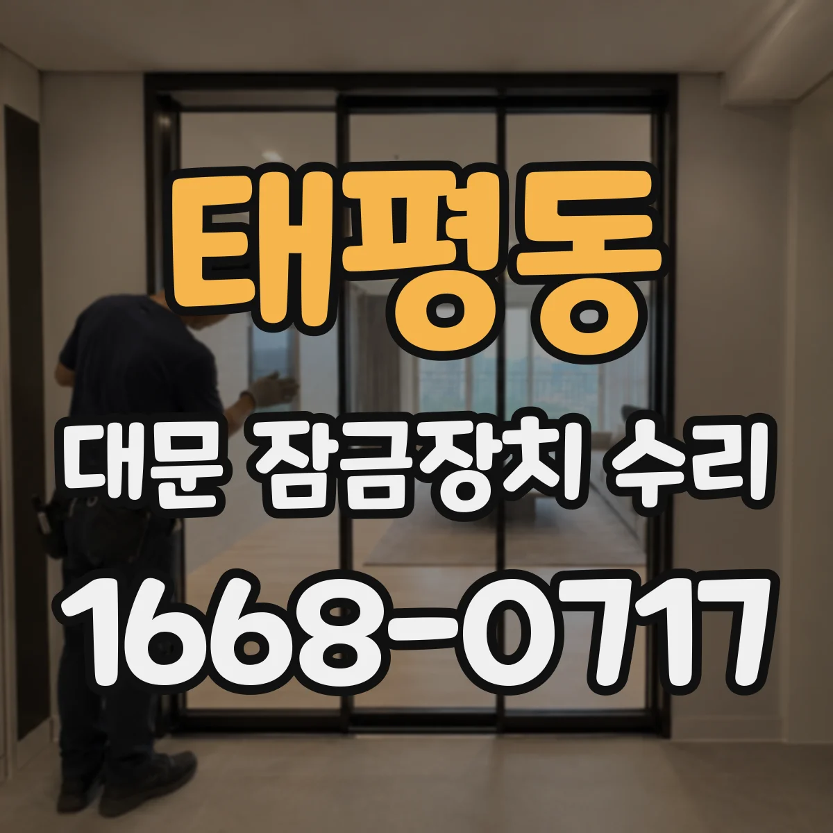 태평동 대문 잠금장치 수리