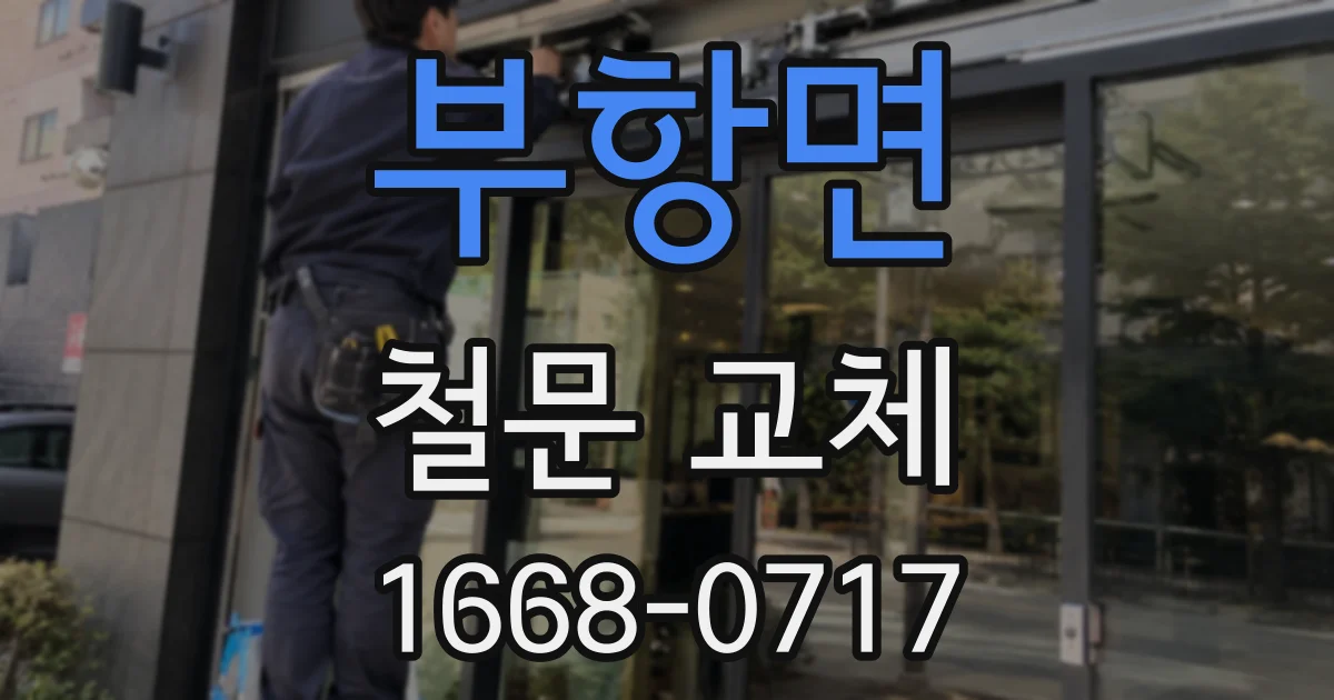 부항면 철문 교체