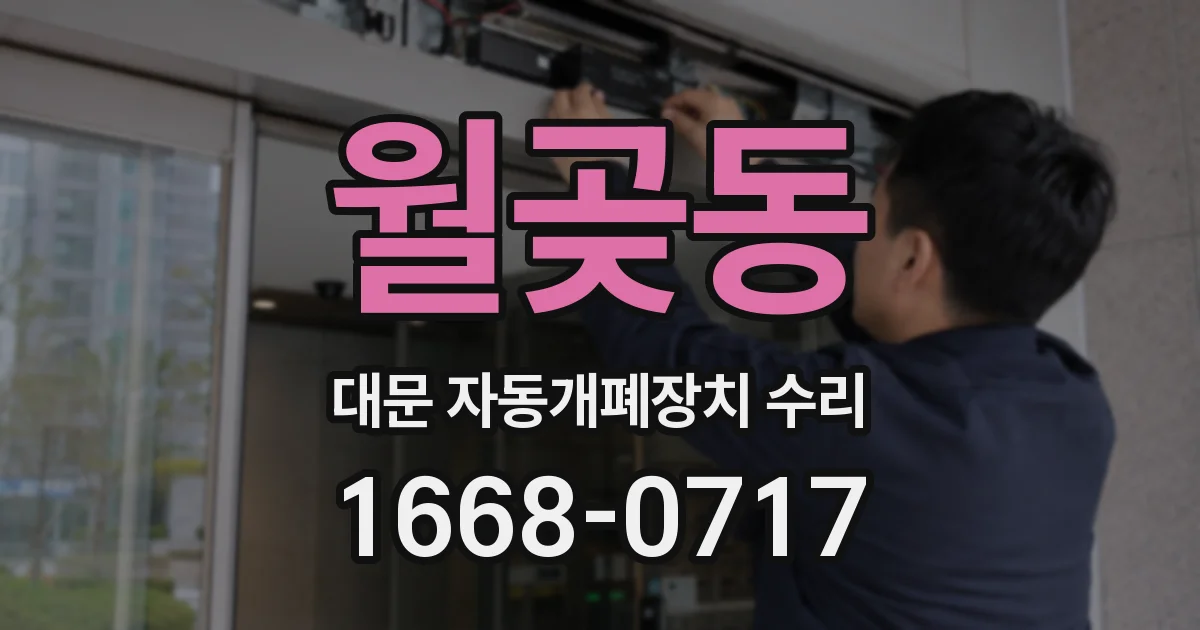 월곶동 대문 자동개폐장치 수리