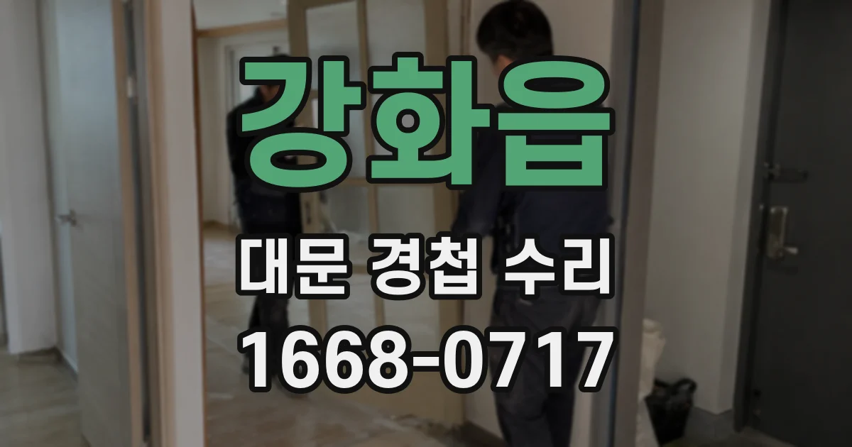 강화읍 대문 경첩 수리