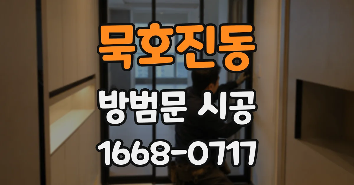 묵호진동 방범문 시공