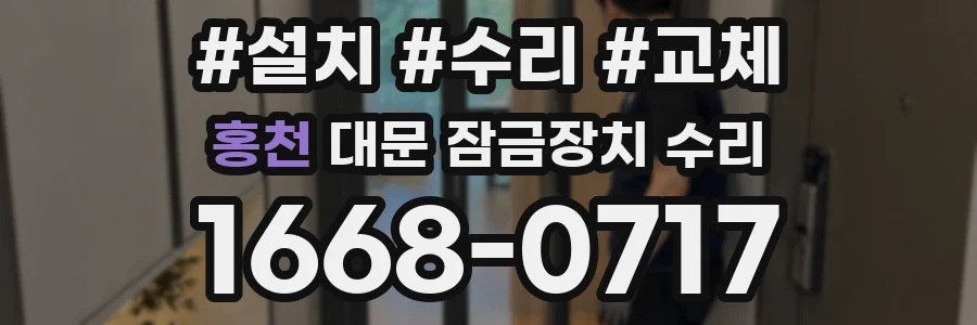 홍천 대문 잠금장치 수리