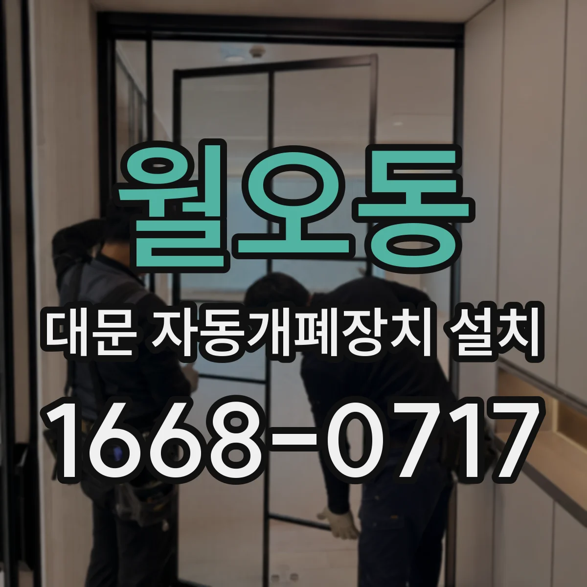 월오동 대문 자동개폐장치 설치