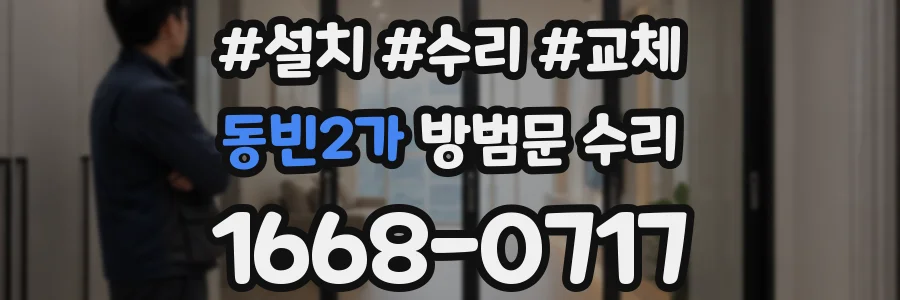 동빈2가 방범문 수리