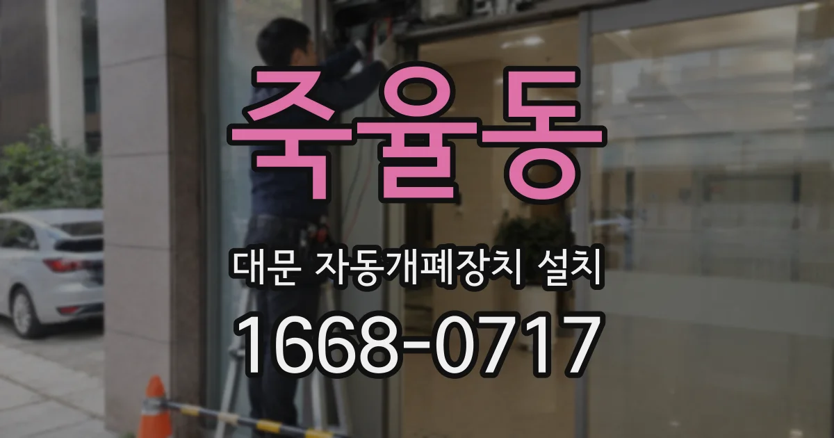 죽율동 대문 자동개폐장치 설치