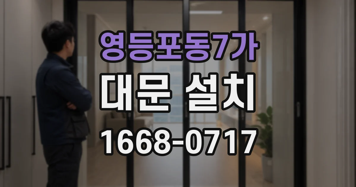 영등포동7가 대문 설치