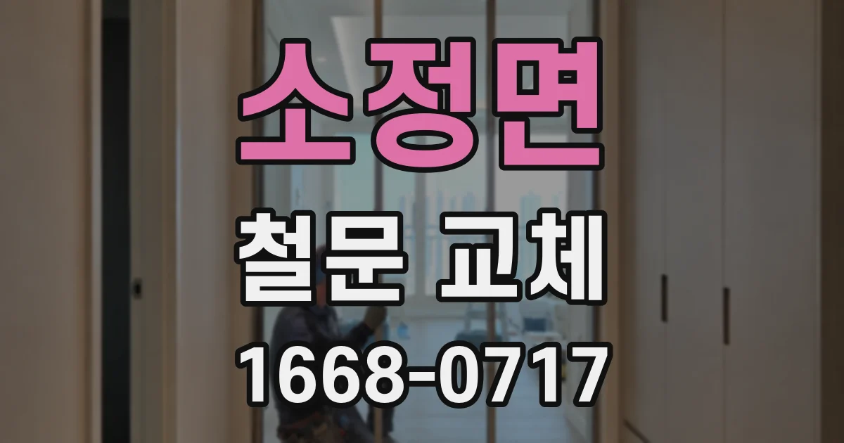 소정면 철문 교체