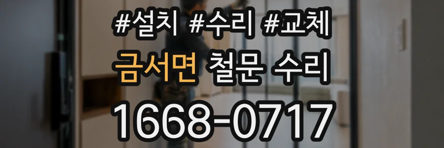 금서면 철문 수리