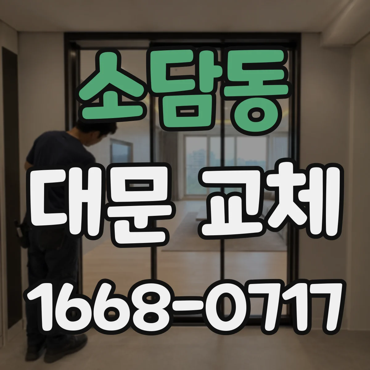소담동 대문 교체