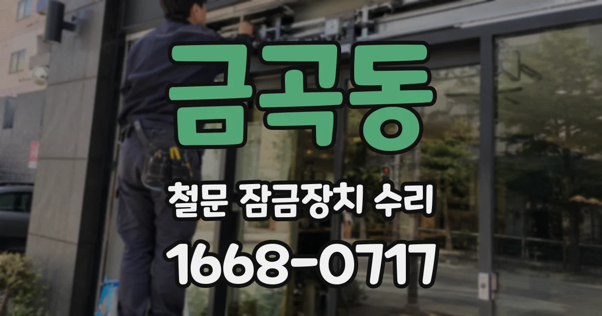 금곡동 철문 잠금장치 수리