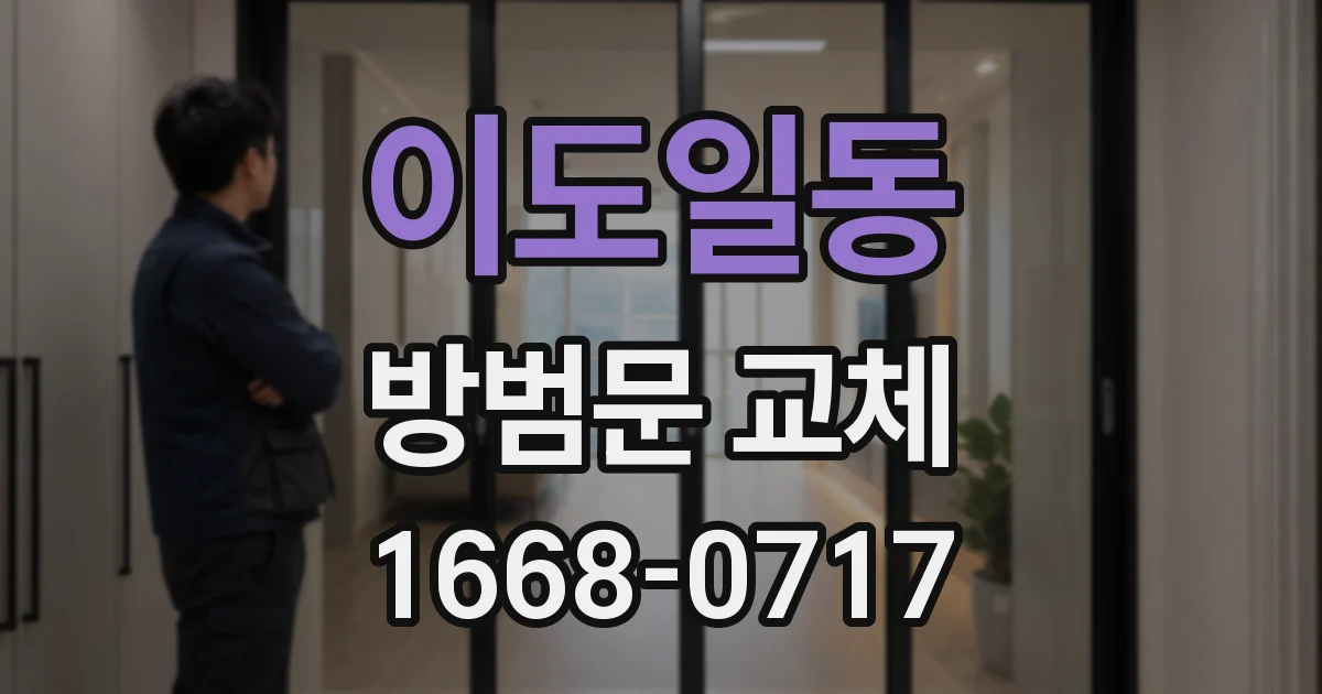 이도일동 방범문 교체