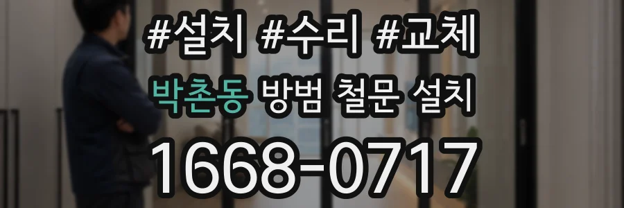 박촌동 방범 철문 설치