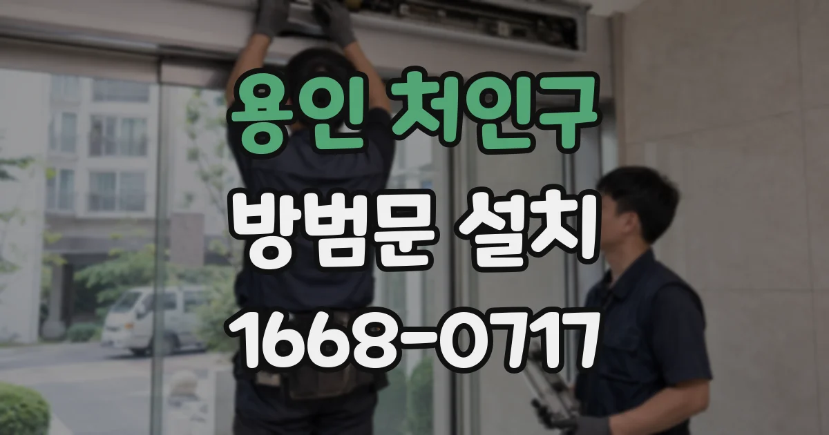 용인 처인구 방범문 설치