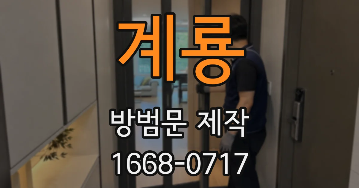 계룡 방범문 제작