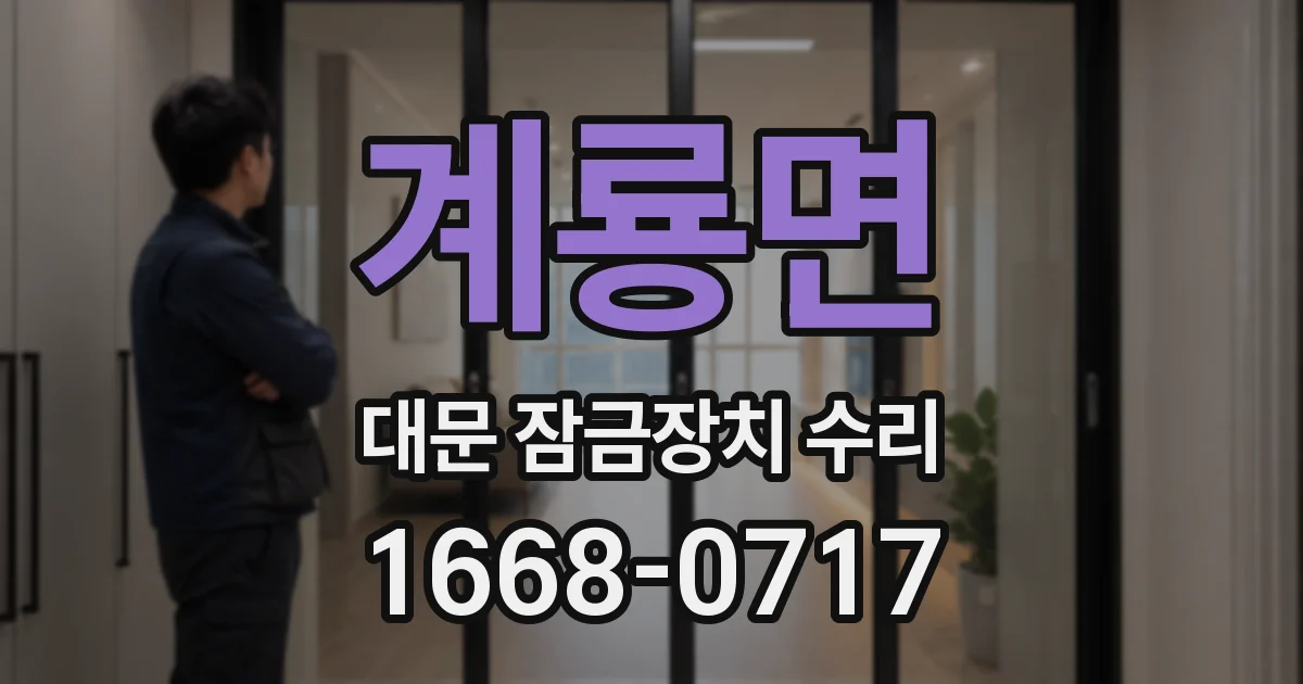 계룡면 대문 잠금장치 수리
