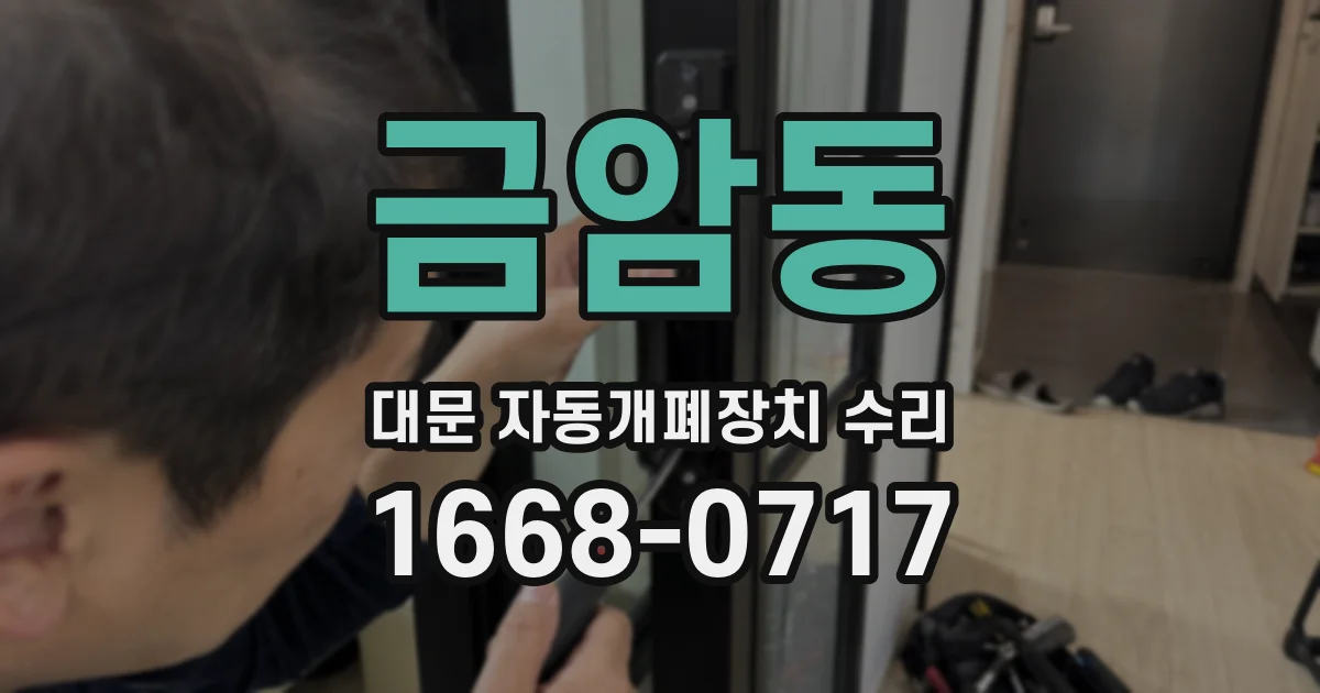 금암동 대문 자동개폐장치 수리