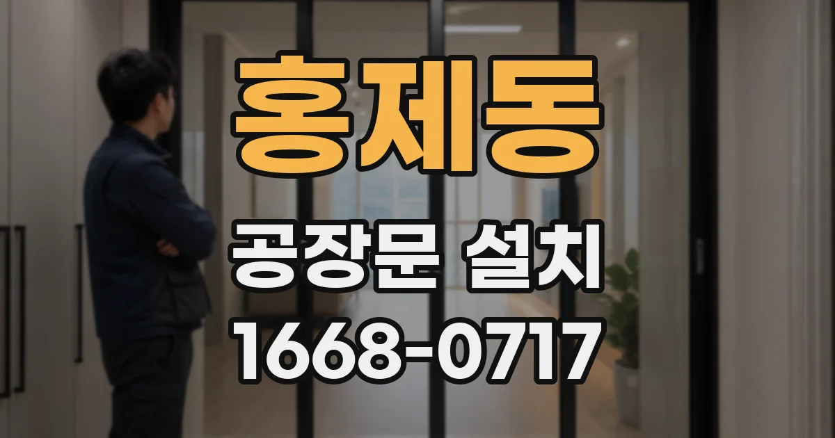 홍제동 공장문 설치