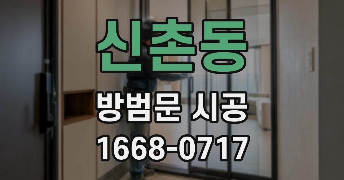 신촌동 방범문 시공