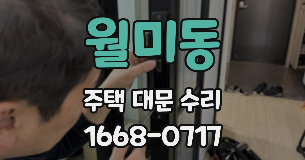 월미동 주택 대문 수리