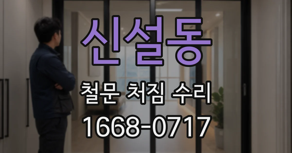 신설동 철문 처짐 수리