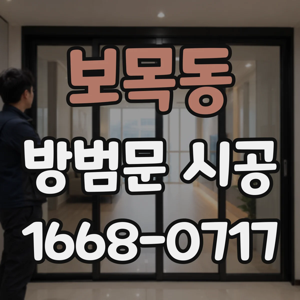 보목동 방범문 시공