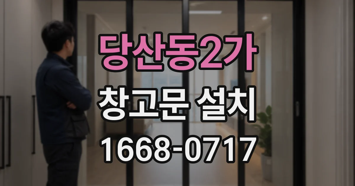 당산동2가 창고문 설치