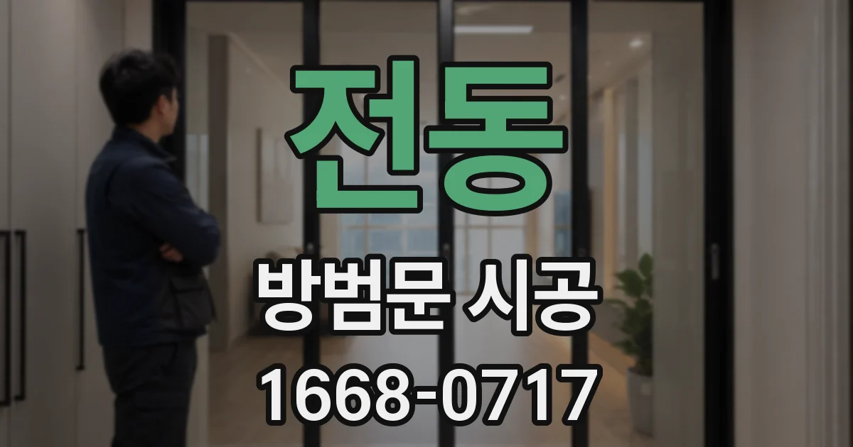 전동 방범문 시공