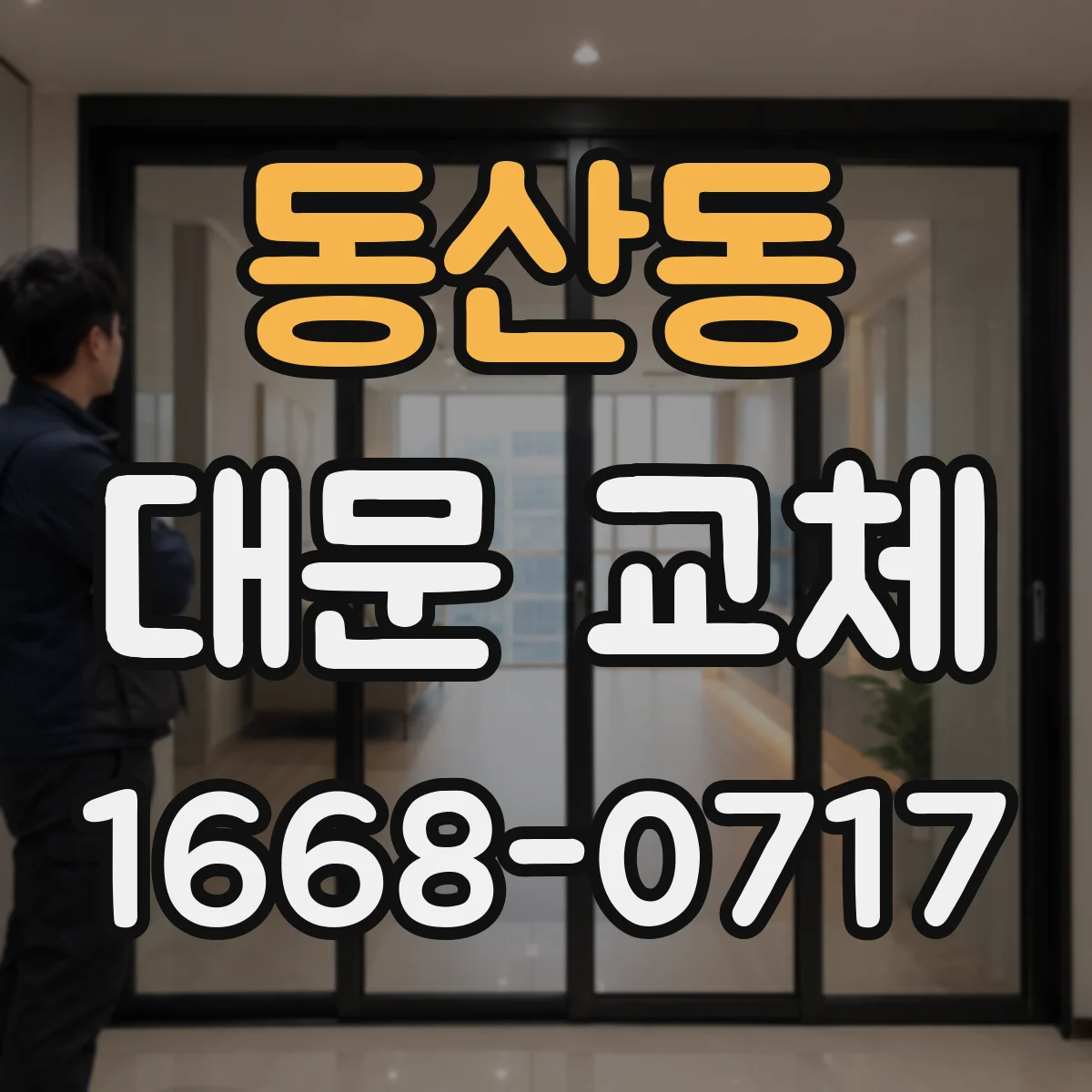 동산동 대문 교체