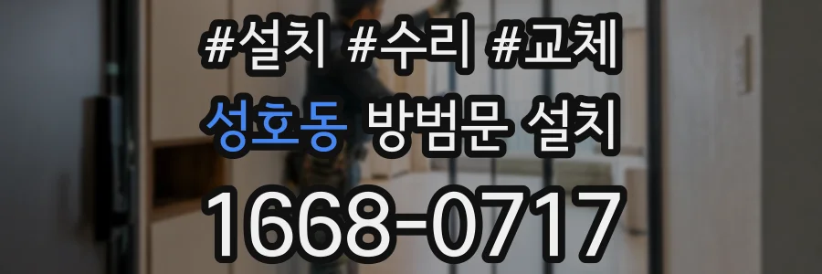 성호동 방범문 설치