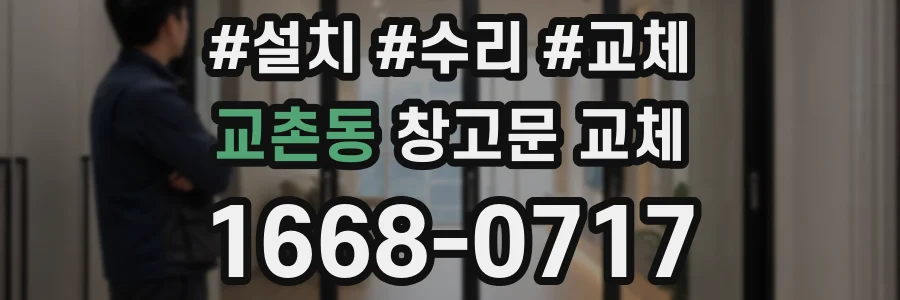 교촌동 창고문 교체